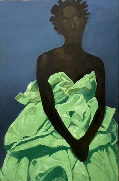 MUJER AFRICANA II - a Paint Artowrk by GRACIA LÓPEZ